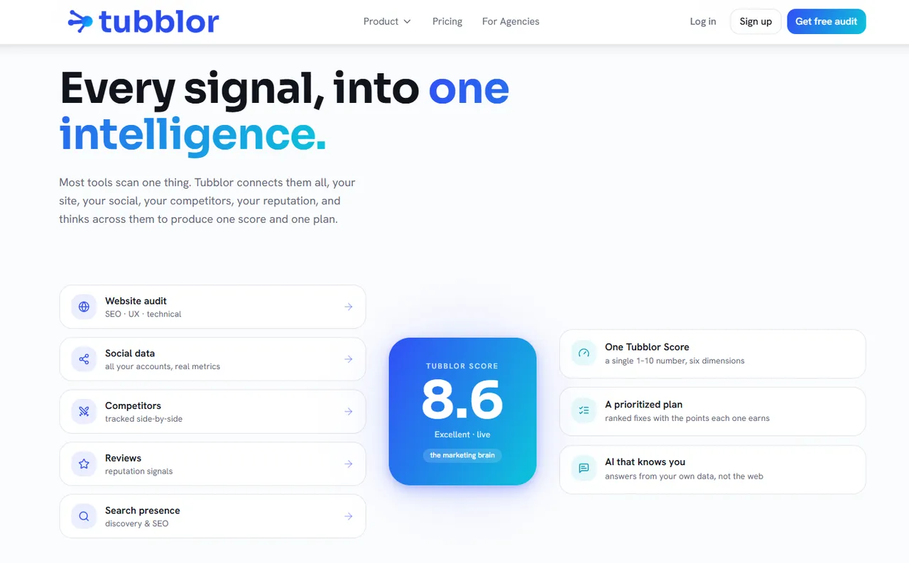 Tubblor product website reference